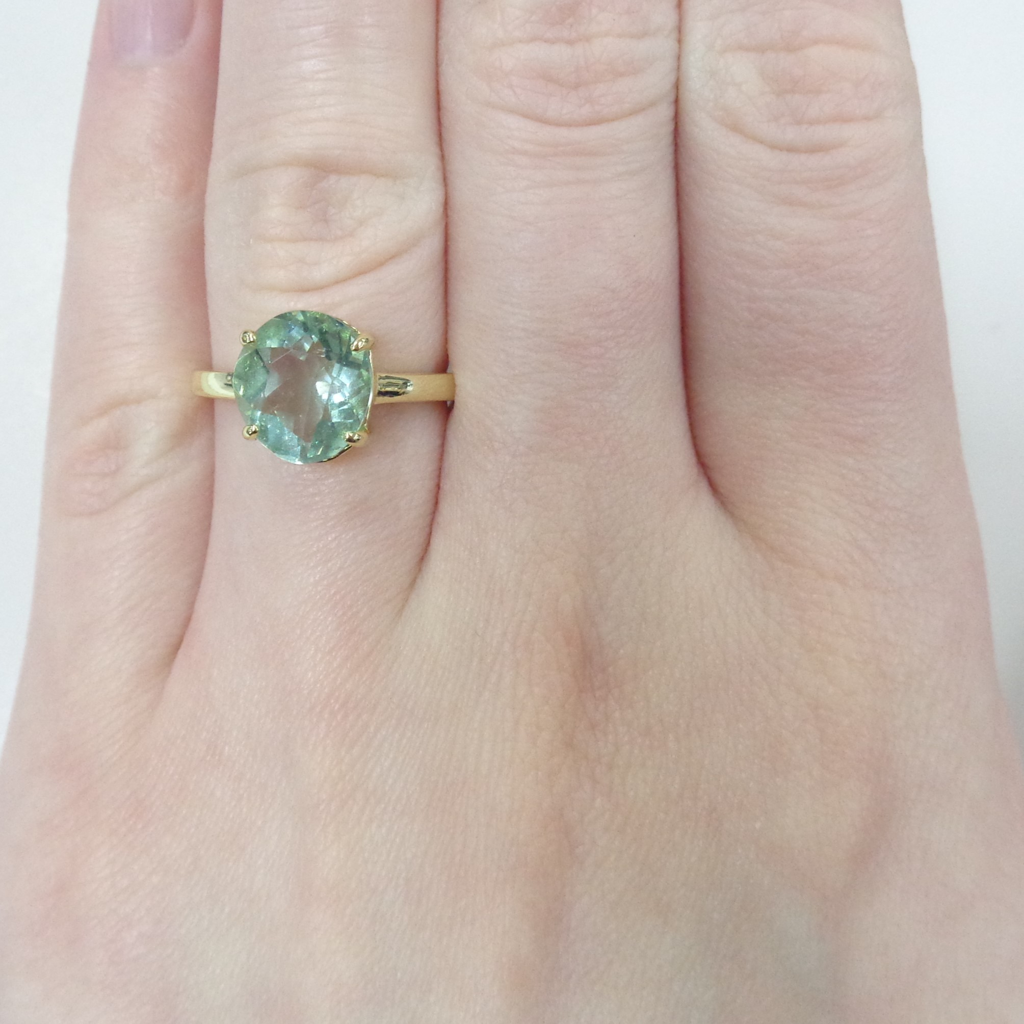 Серебряное кольцо с флюоритом